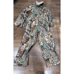 Stearns Dry Wear Hunting Rain Suit XL Camo Jacket Pants Waterproof Outdoor Gear